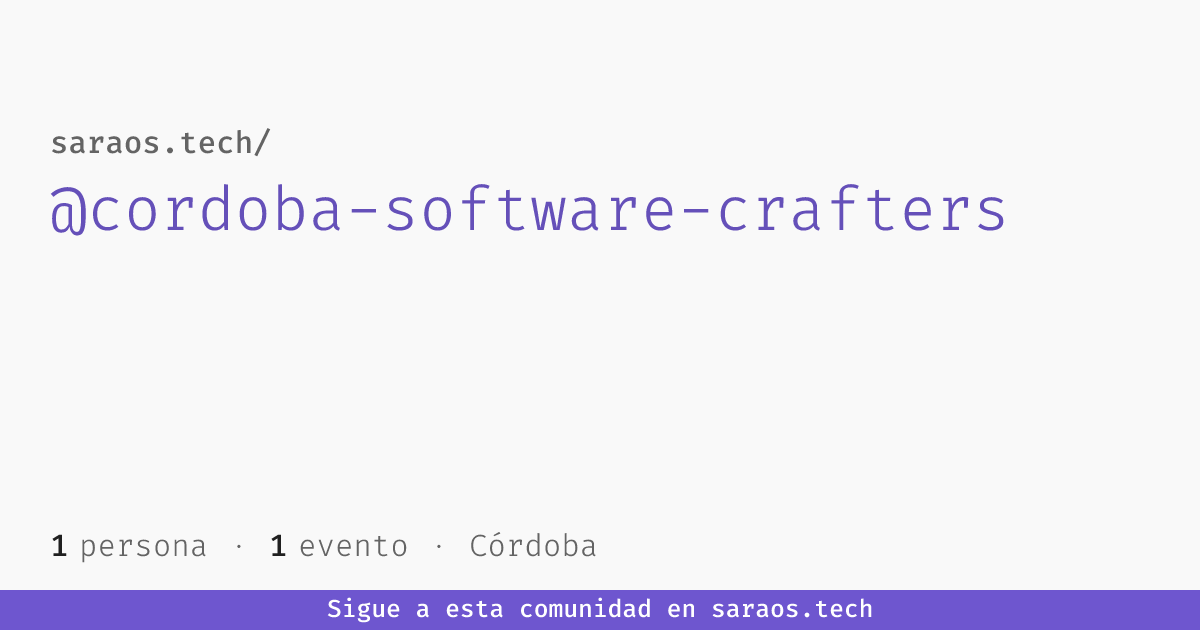 Córdoba Software Crafters